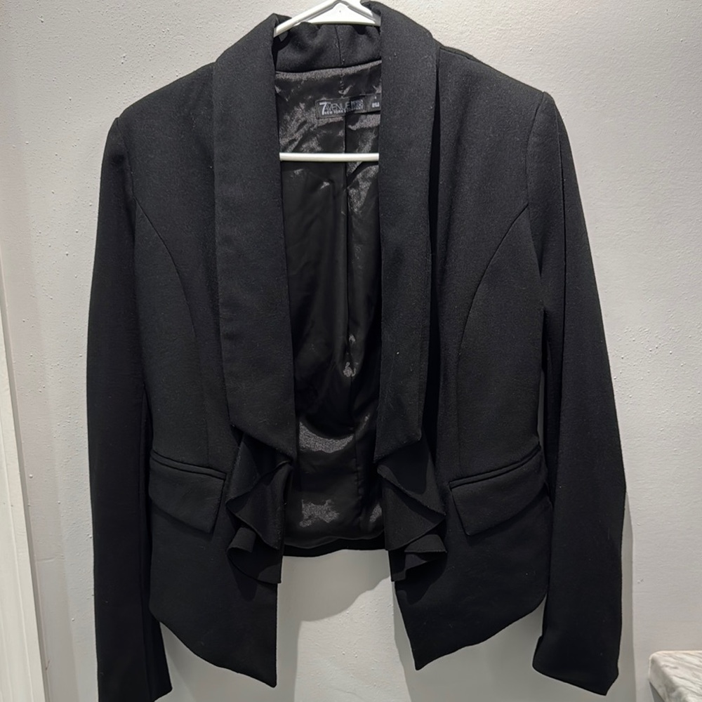 New York & Company Black Blazer Classic Tailored Suit Jacket
